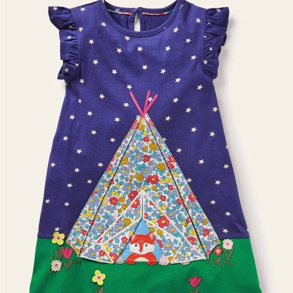 NWOT Mini Boden Lift the Flap Tent Dress